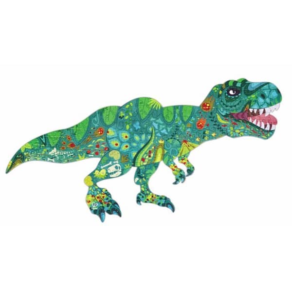 Gigantisk pussel - HAPE - E1667 - 200 bitar - Dinosaurusbitar - Glittrande finish
