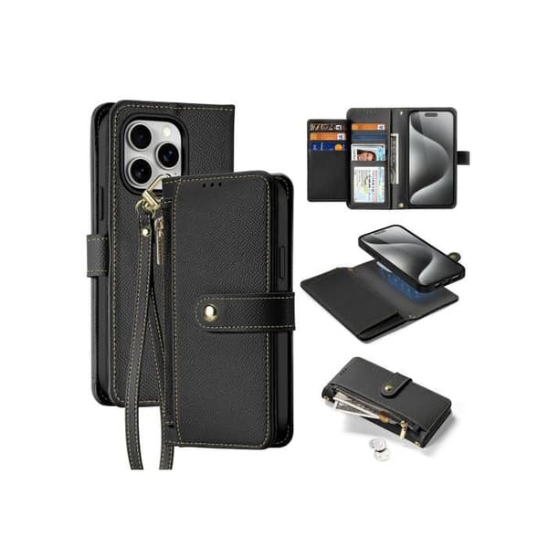 Dux Ducis Läderfodral För Iphone 15 Pro Max Lava Högkvalitativt Skydd