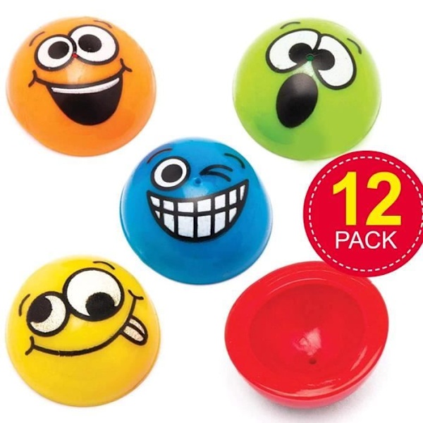 Baker Ross Fun Face Jumping Chips (12-pack) - Minileksaker - AW664