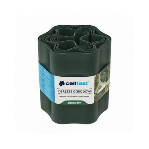 Gräsmattkant 100mm x 9m flexibel mörkgrön