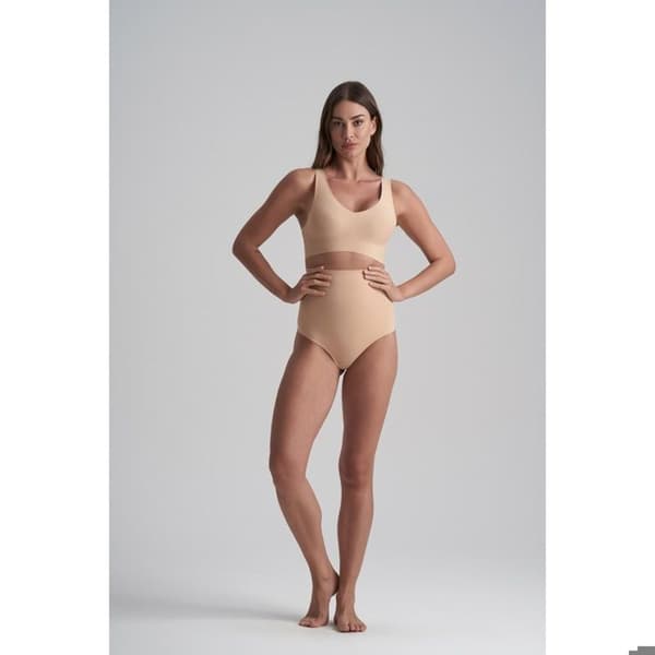 Bye Bra - Osynlig hög midja string beige beige 42/44