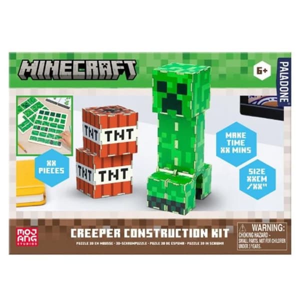 Byggleksaker - Papperskonstruktion | Minecraft | Creeper Byggsats