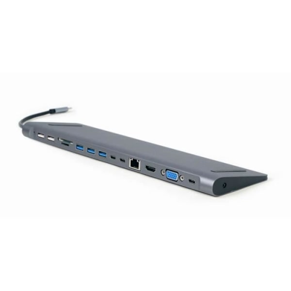 Gembird USB-C Hub HDMI GbE 5xUS B 2.0 3.1 3xUSB-C 1xPD - 8716309121439