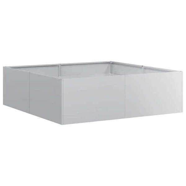 vidaXL Blomlåda 100x100x30 cm galvaniserat stål 860813