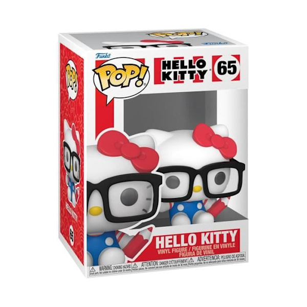 Samlarfigur - FUNKO - Hello Kitty Nerd - Grå - Flerfärgad - Barn Flerfärgad