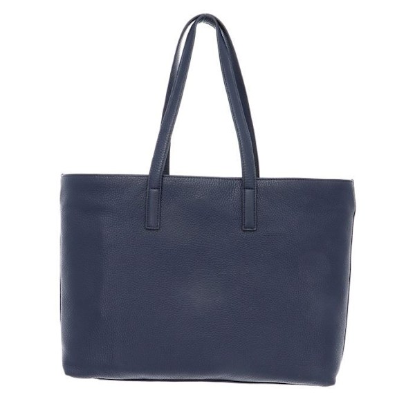 Sachs shopper - MANDARINA DUCK - Mellow Leather Shopper - Kalvskinn - Blå - 37x28x10 cm blå