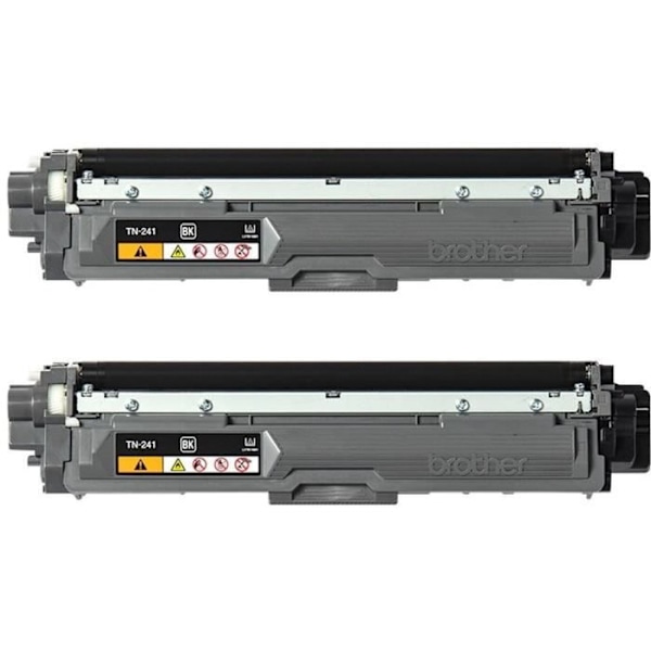 Paket med 2 toner TN241BKTWIN-BROTHER-Svart-2x2500p.- DCP-9015, DCP-9020, HL-3140, HL-3150, HL-3170, MFC-9140, MFC-9330, MFC-9340