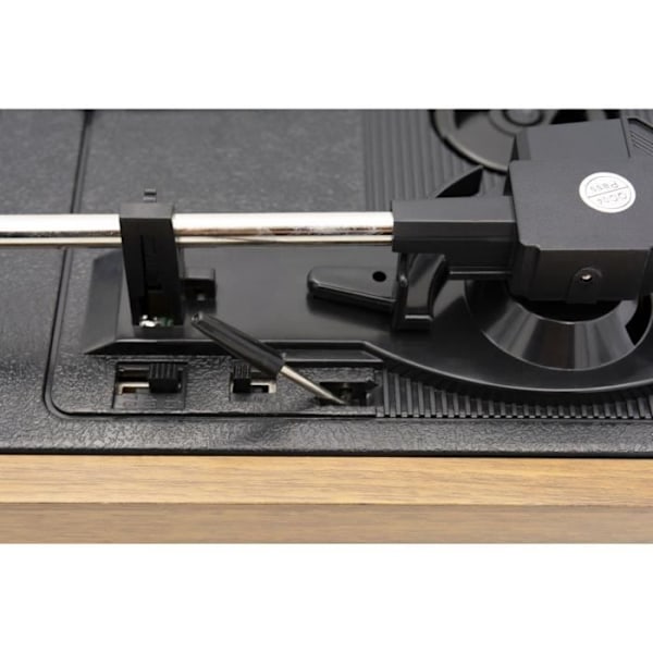 Retro TECHNAXX TX-186 Vinyl skivspelare - Phono, Bluetooth, AUX IN, USB - 2 x 3 W högtalare - 3 hastigheter 33, 45, 78 rpm Brunt och svart