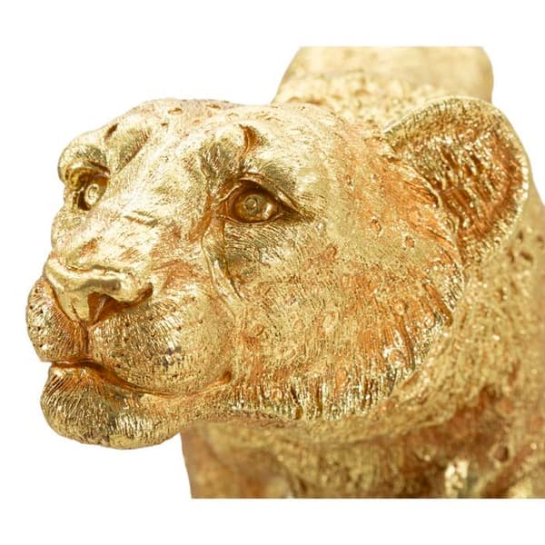 Statuett Mauro Ferretti Leopard Shant guld-