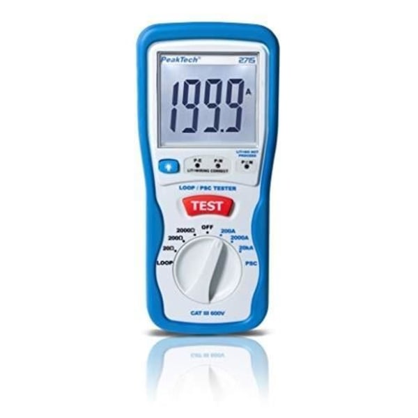 Peaktech P 2715 digital kretstestare med LCD-display och AC-spänningsmätning