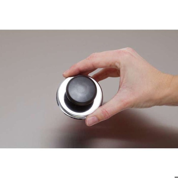 Kraftfull magnet med knapp - MAUL - 12 kg modell - Stål - Plast - 16 mm mellanrum silver-
