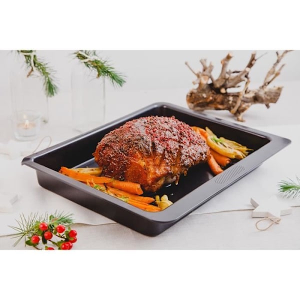 Ugnsform - PYREX - MAGIC - 30x23cm - Non-stick - Stapelbar - Modern design Svart