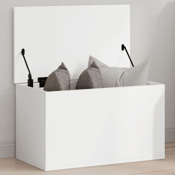 Vit låda 60x35x35 cm i ingenjörsträ Vit