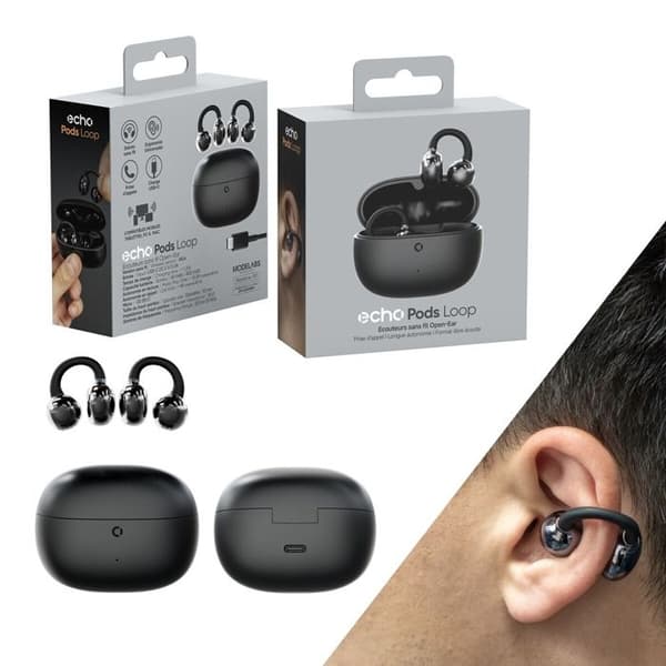 Echo Echo Pods OWS Hörlurar Svart Svart