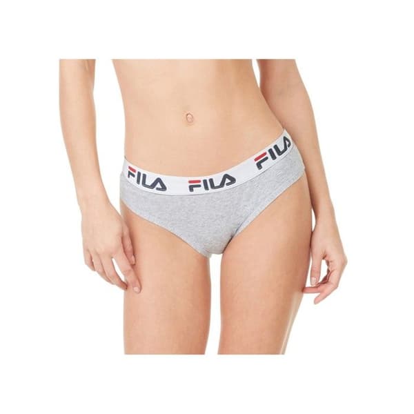 Fila Culotte i enfärgad bomull 6043 Dam Grå jag