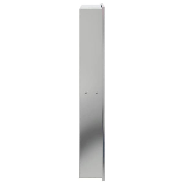 Nischdusch i borstat silver 32x62x9 cm rostfritt stål