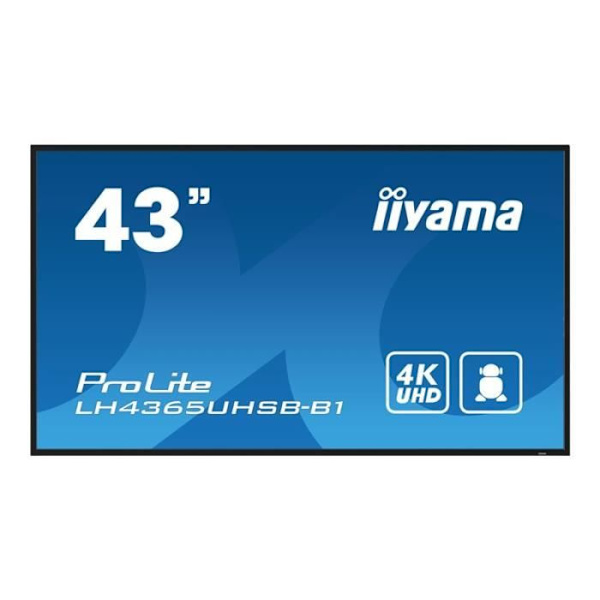 LCD-skärm - iiyama - ProLite LH4365UHSB-B1 - 43" - 4K UHD - LED-bakgrundsbelyst