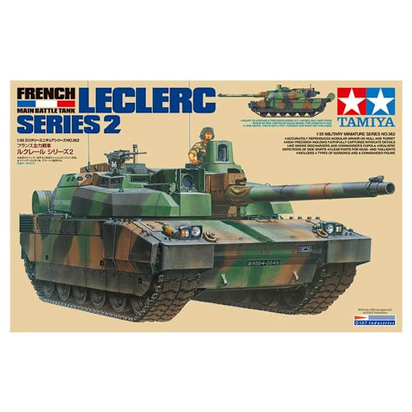 Maquette Char : Char Leclerc Serie 2 Enfärgad