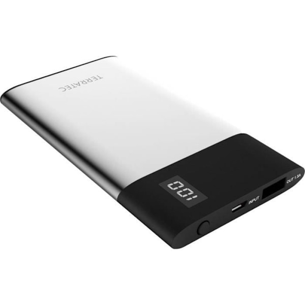 Terratec P40 Slim Powerbank (extra batteri) 4000 mAh LiPo svart-silver