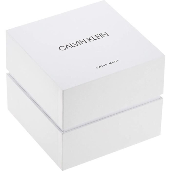 Klocka - Calvin Klein - Bright KBH211C6 - Kvarts - Läder - Chic Silver, Svart