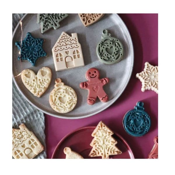 Scrapcooking Silikonform för julsnittar - 2987 gyllene