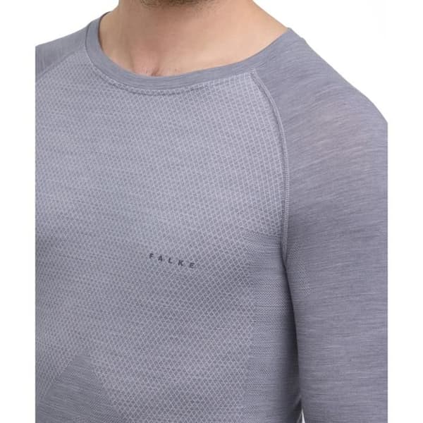 Undertröja långärmad Falke Wool-Tech Light - grå-melerad (3757) gråljung (3757) S