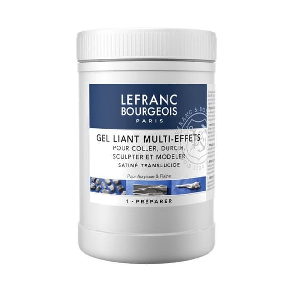 Gel bindemedel - Medium för akryl - Multi effekter - Burk 1L - Lefranc Bourgeois