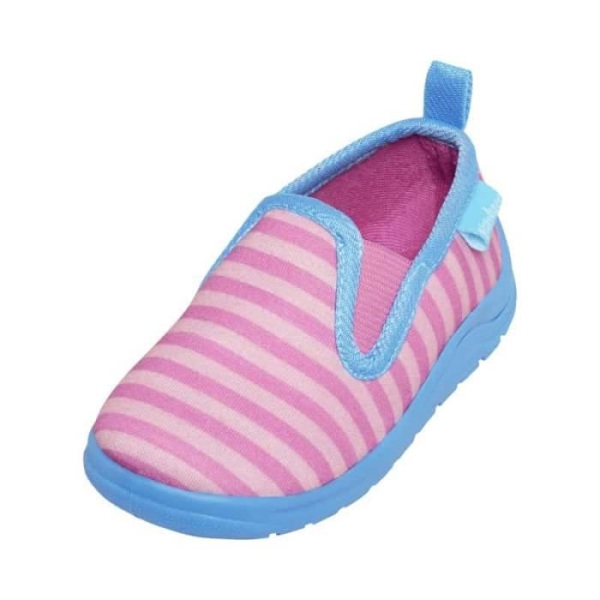 Chaussons - PLAYSHOES - Ränder - Rosa - Lätt att ta på - Mjuk sula Rosa/turkos 22