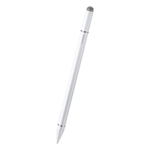 Passiv 3-i-1 stylus - HENDI - Smooth Writing III - Magnetisk - Aluminium - Vit