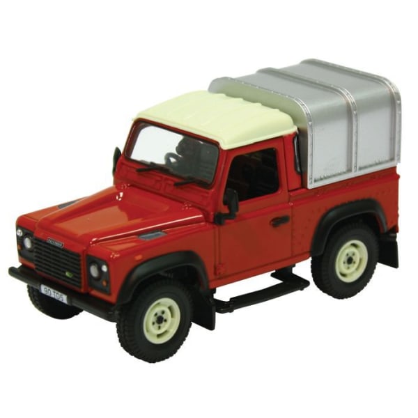 Land Rover Defender 90 miniatyrfordon med hardtop - BRITAINS - Röd - För barn från 3 år och uppåt