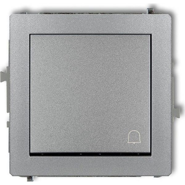 Cloche Karlik - 7DWP-4 - Dekorknapp i metallisk silver