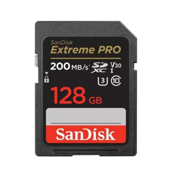 SDHC SDXC-minneskort Sandisk Extreme Pro 128GB SDXC 200MB/S 90MB/S UHS-I V30