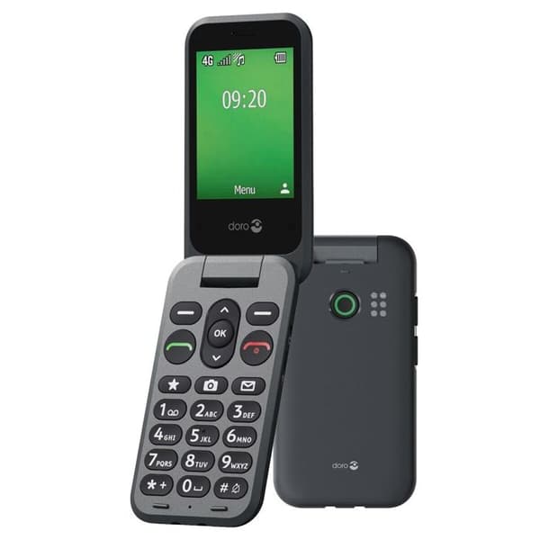 Doro Leva E20 2,8” 4G Nano SIM Grafit Svart