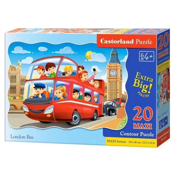 Pussel 20 bitar max: Londonbuss