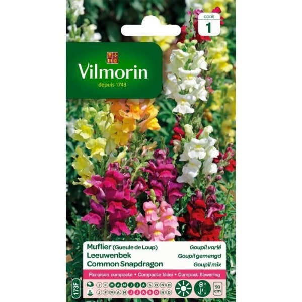 VILMORIN Snapdragon Goupil varierad