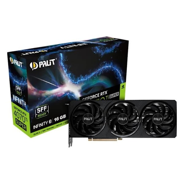 Högpresterande grafikkort med GeForce RTX 4070 Ti, 12 GB GDDR6X-videominne och Infinity 3 OC-kylning.