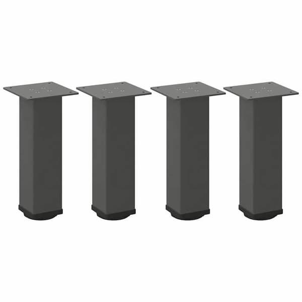 vidaXL Soffbordben 4 delar Antracit 42-44 cm Stål 4012466