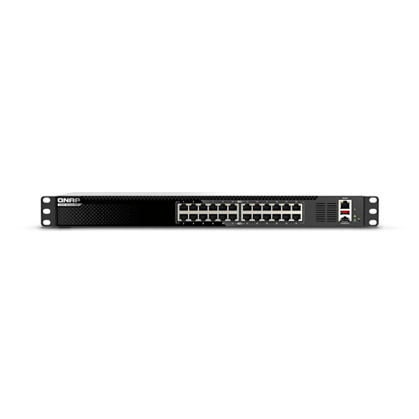 QNAP QSW-M3224-24T Hantering Svart, Silver