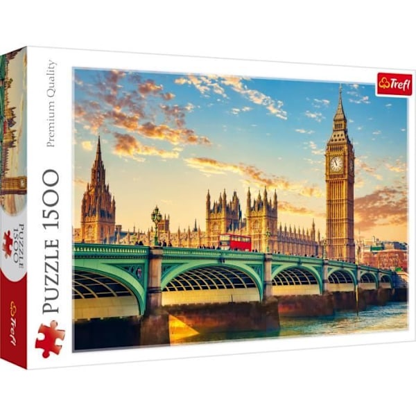 1500 bitars pussel TREFL London Storbritannien Resor och kartor Adult White Enfärgad