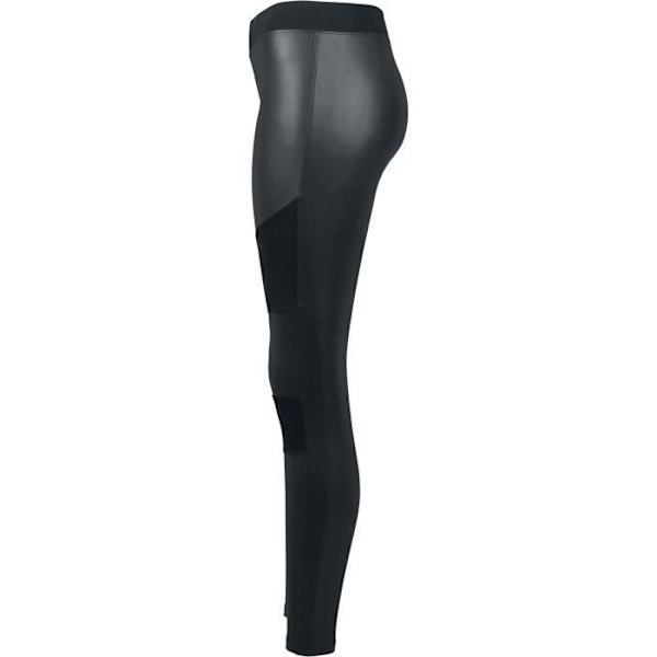 Urban Classics Dam konstläder Tech Leggings - Svart Svart M