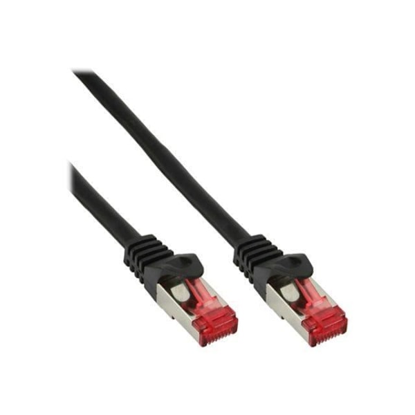 INLINE - Patchkabel, S-STP-PIMF, Kat.6, svart 0,3m
