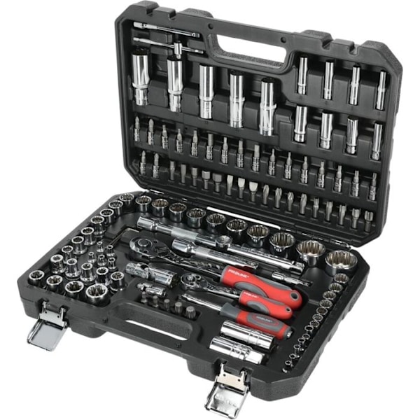Nyckelset med hylsor 113 delar 1/2 1/4 Proline 58113