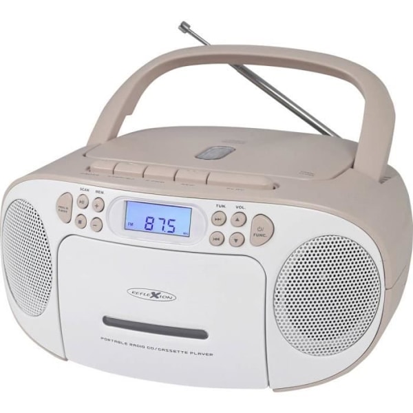 Reflexion RCR2260PK Radio CD-spelare FM AUX, CD, Kassett, FM Pink