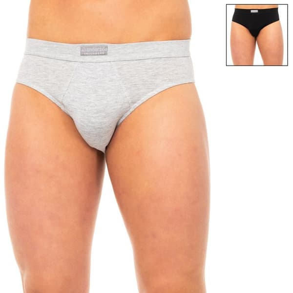 Pack-2 anatomiska slipsar i andningsbart tyg fram A5399 man-Grå-svart Mörkgrå XL