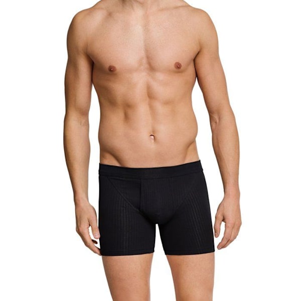 Boxer - Schiesser - Autentisk dubbelpack - Svart - Paket med 2 - 95% Bomull Svart - schwarz jag
