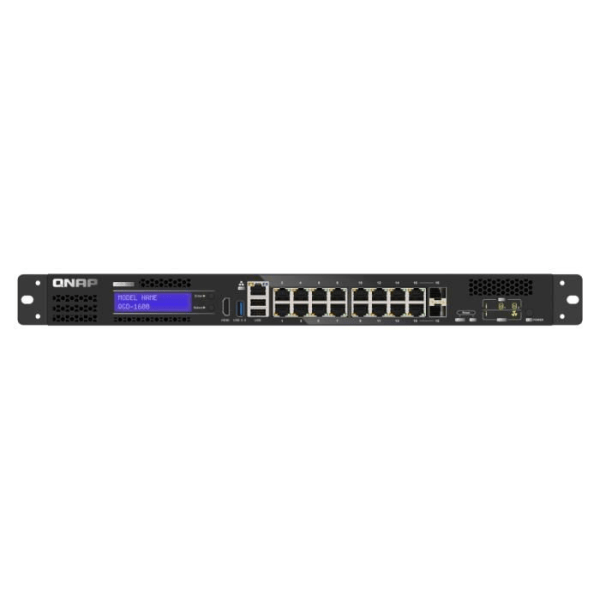 Switch - QNAP - QGD-1600 - 16 1GbE-portar med 2 RJ45 - Layer 2, VLAN, IGMP snooping
