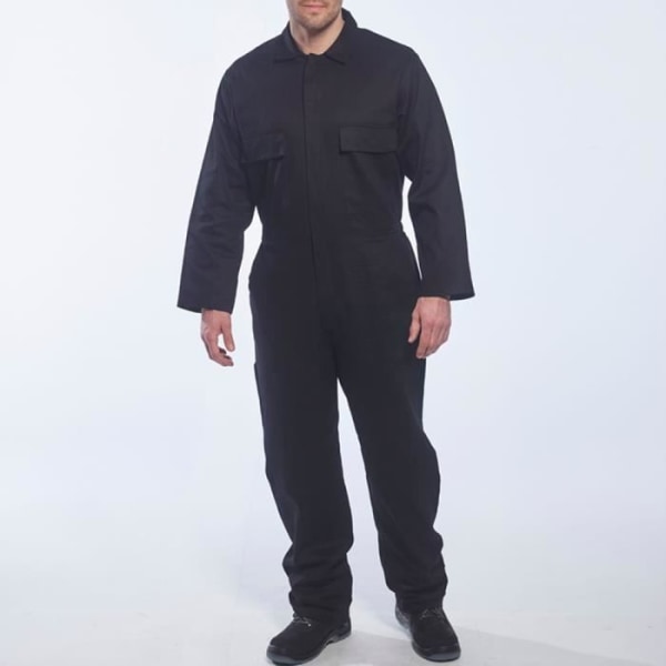 Portwest EURO WORK Arbetsoverall i 100 % bomull - Svart Svart M