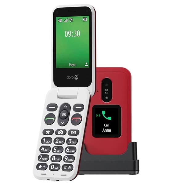 Doro Leva E30 2,8” 4G Nano SIM Röd Vit