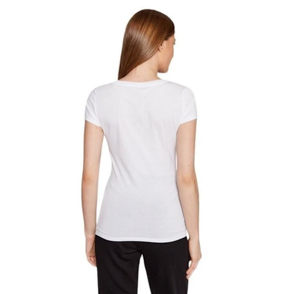 T-shirt dam - Armani Exchange - M - Vit/svart - Korta ärmar - Rundad hals vit svart M