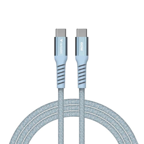 VERBATIM KABEL USB-C/ USB-C 60W BLÅ